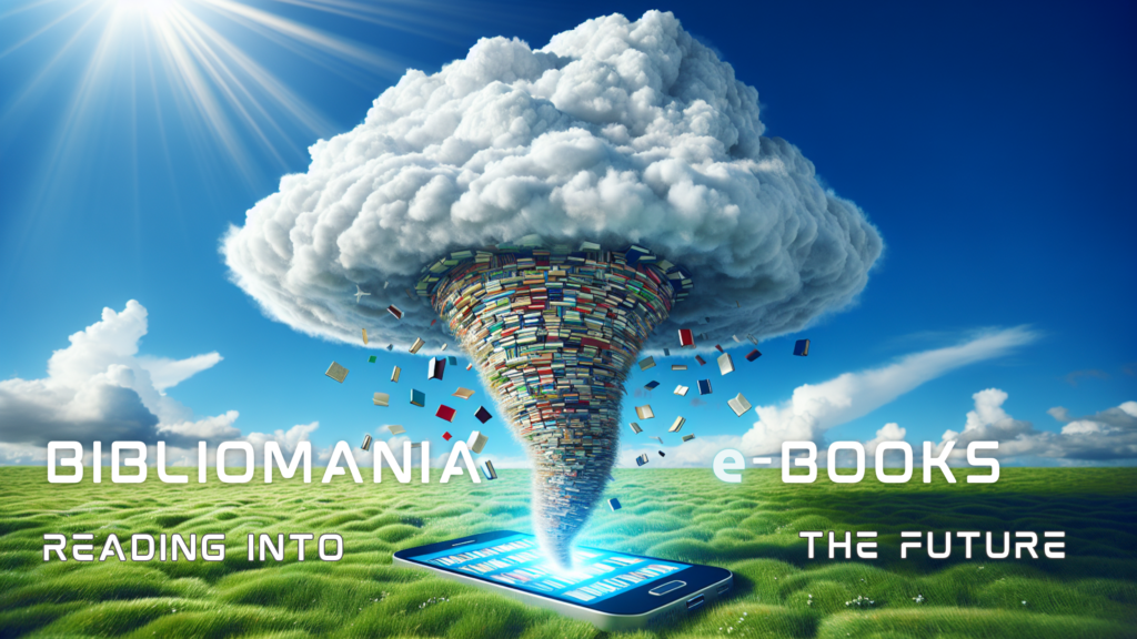 Wayne A. Cargill ~ Client Scout graphic design for Bibliomania e-Books BeBMSR: Reading Into The Future